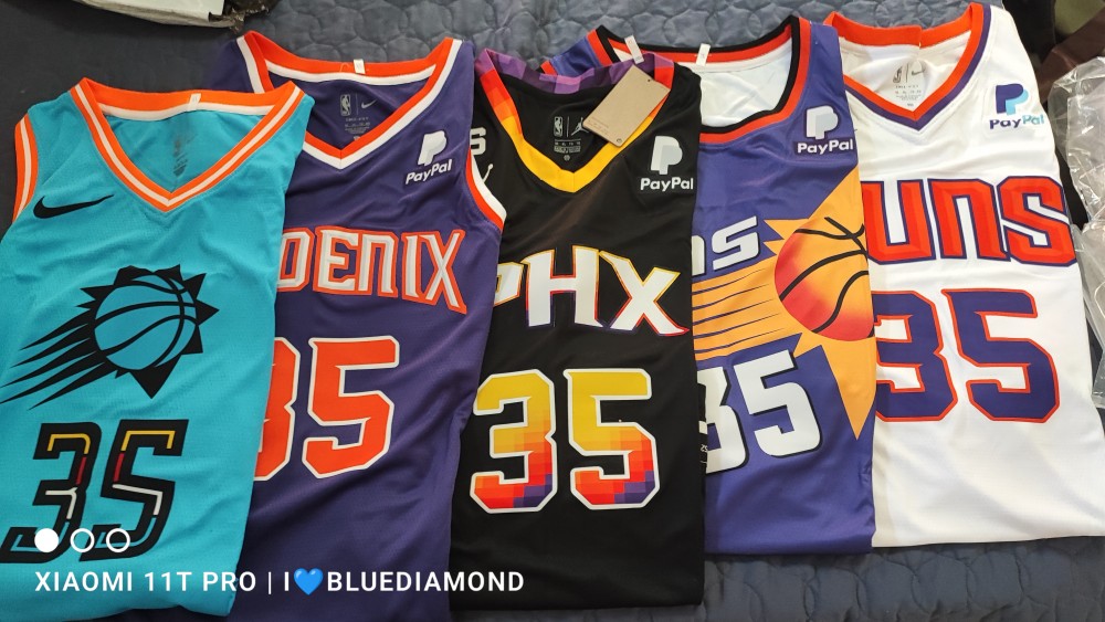 € 33.17  Youth Phoenix Suns 35 DURANT Purple NBA Jersey Football Shirt Sale