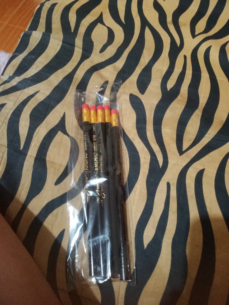 Amspec Jumbo Black Pencil with Eraser 3pc Set - Department Store