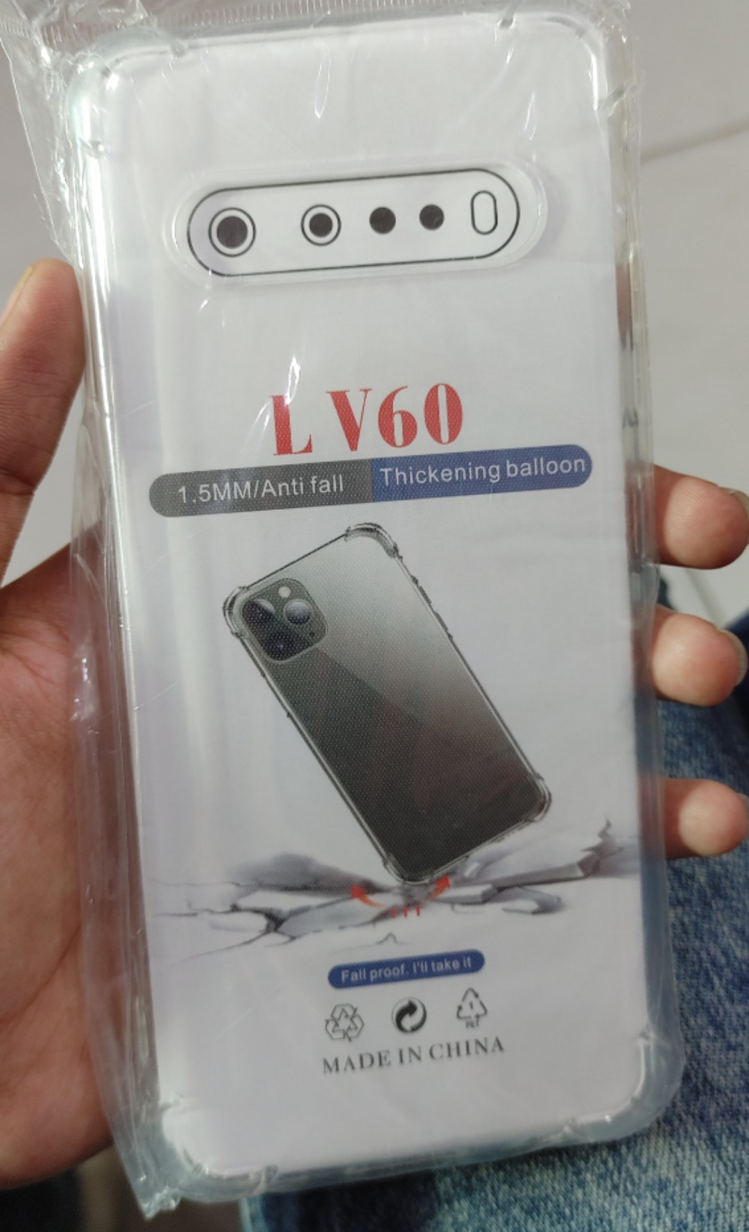 Torre Portafoglio Custodia In Pelle TPU Per LG V60 ThinQ 5G - Con Slot Porta Tessere E Supporto Orizzontale
