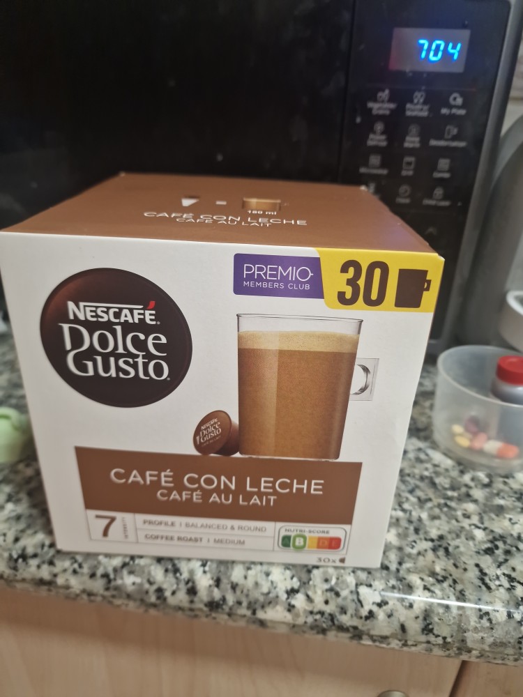 Café con Leche Sin Lactosa Central Lechera Asturiana 64 cápsulas  compatibles Dolce Gusto®