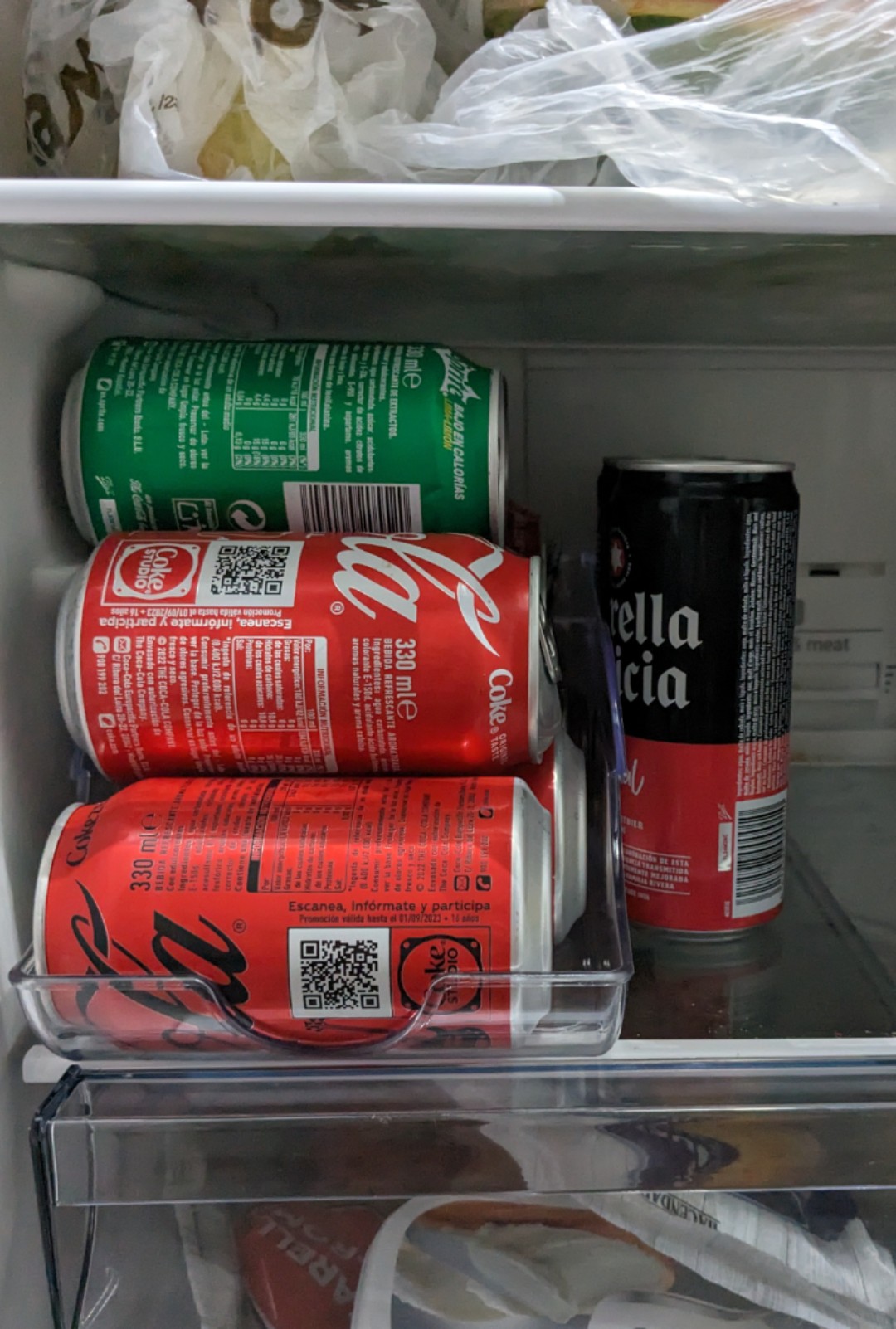 Organizador Porta latas frigorífico congelador refrigerador despensa  36x14,5x10