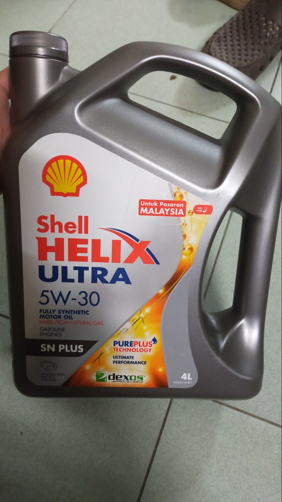 Untuk Pasaran Malaysia) Shell Helix Ultra 5W30 SP Fully Synthetic Engine Oil  (4L) 5W-30
