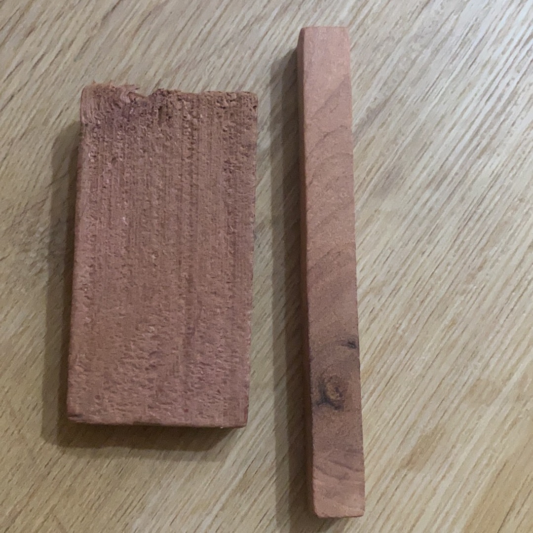 MUJI Singapore - The Cedar blocks ($8.30) are made of red