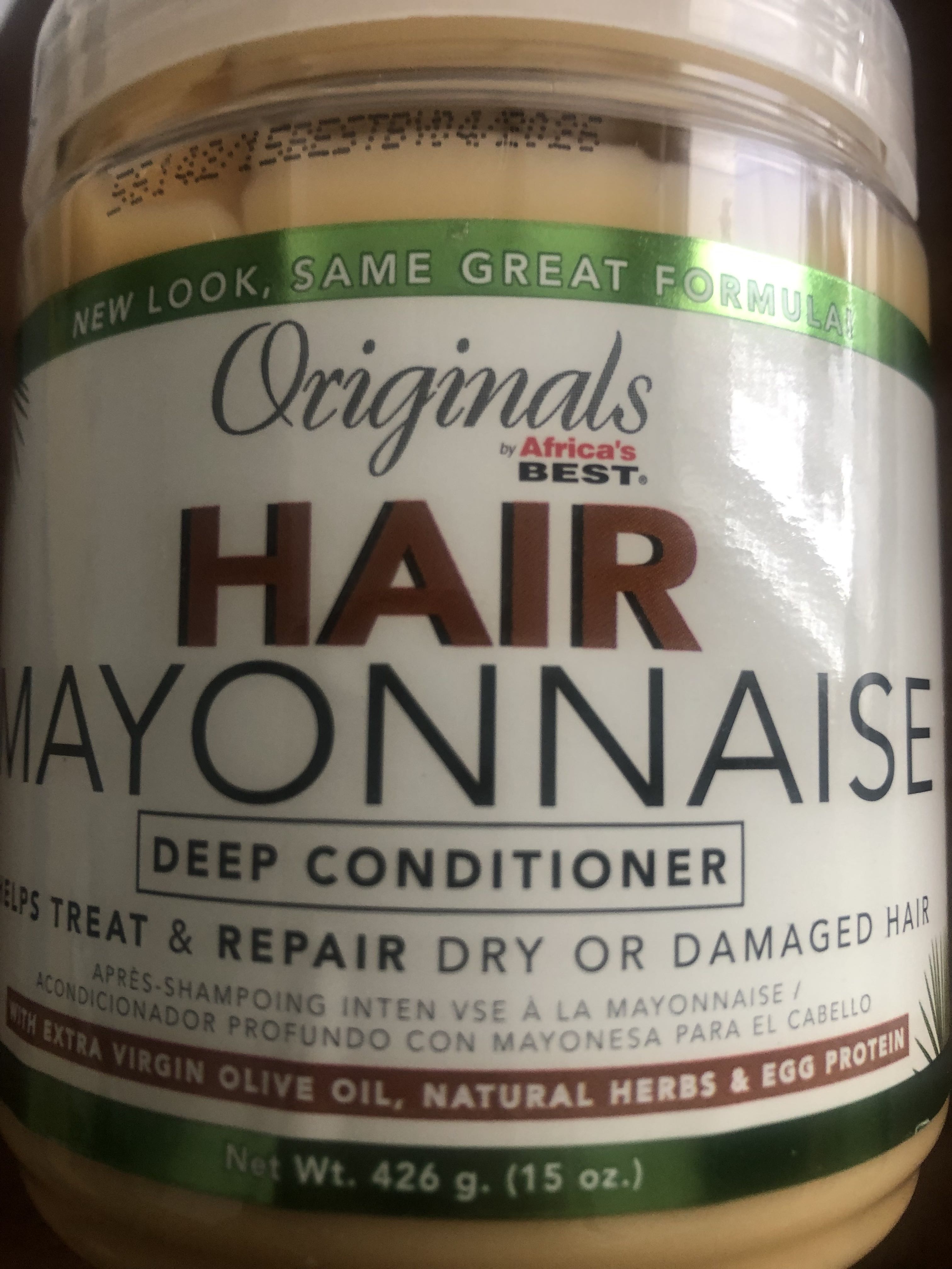 Originals By Africa's Best Hair Mayonnaise Conditioner 15 oz Jar