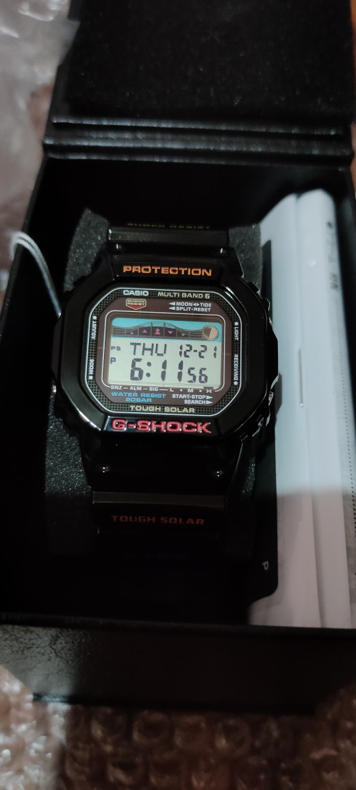 CASIO G-SHOCK GWX-5600-1JF 5600 SERIES Tough Solar Digital G