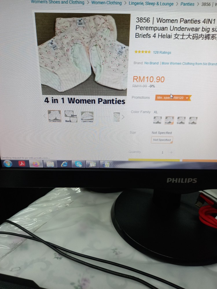 Panties Women New Thread Cotton Underwear Women's Middle Waist