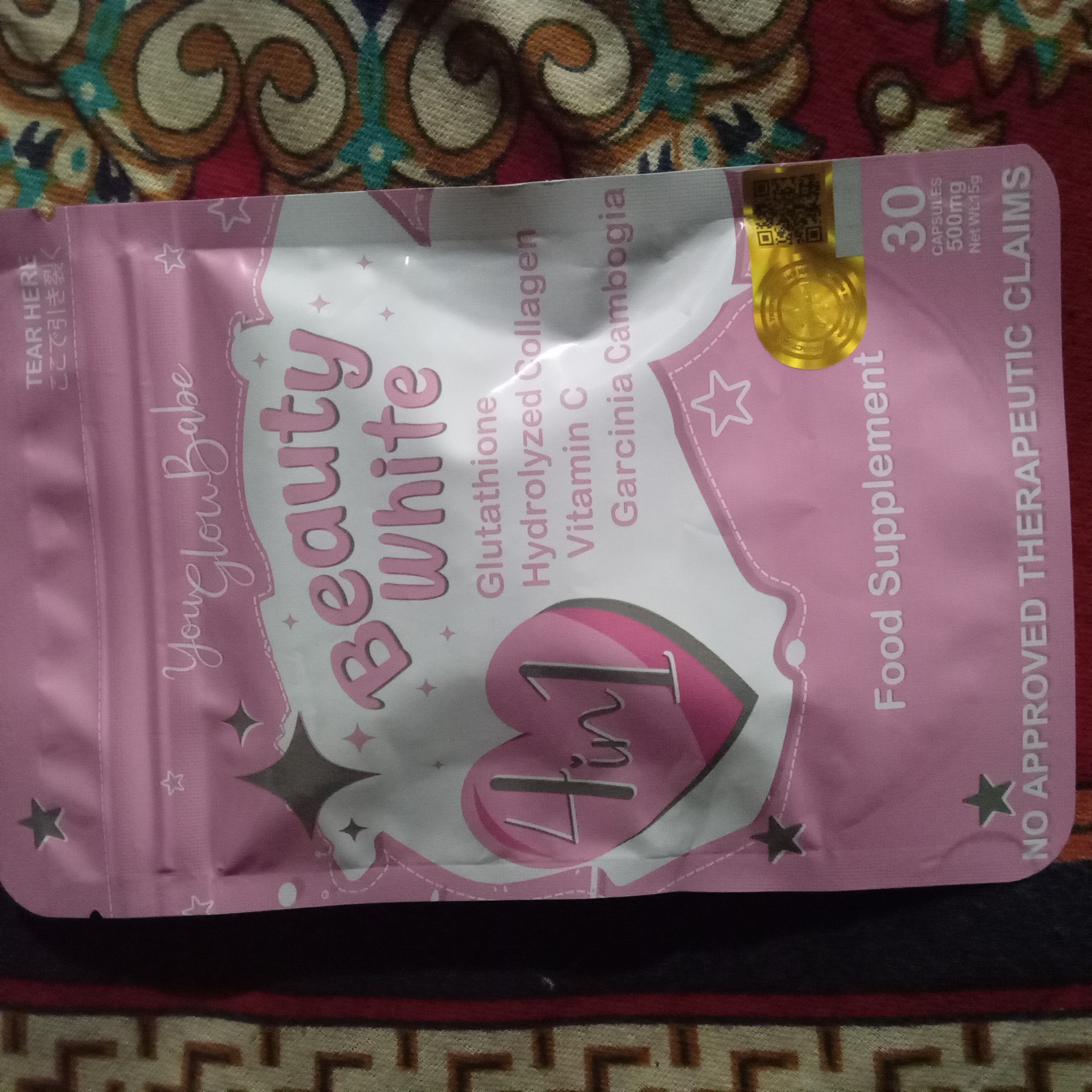 You Glow Babe Glutathione Beauty White 4 in 1 Intense Whitening/Collagen &  Vitamin C *30 Capsules* | Daraz.com.bd