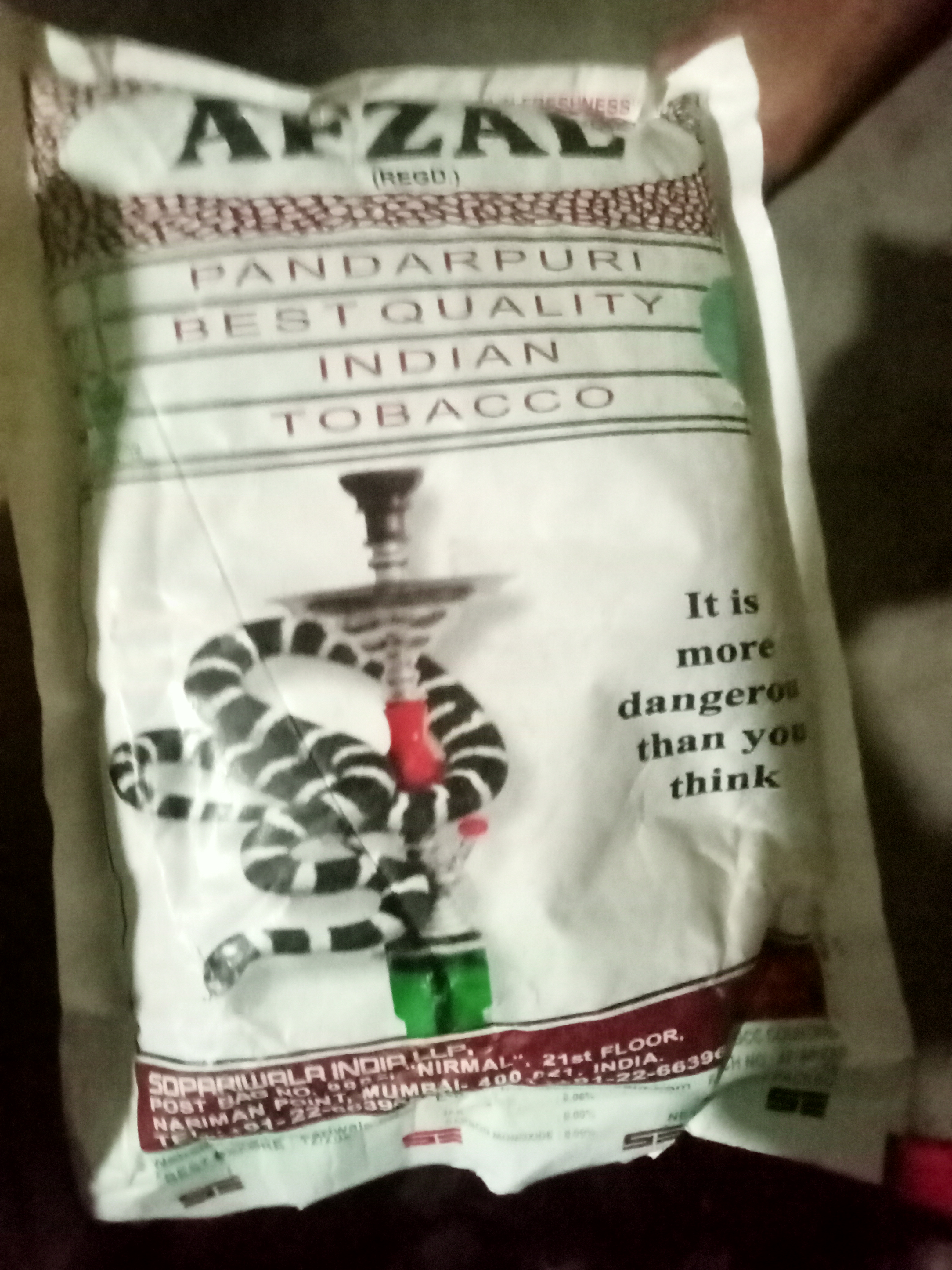 Afzal Pandarpuri Chewing Tobacco Leaves 1pcs