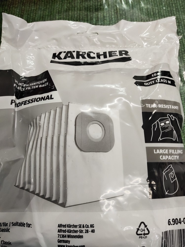 Karcher 6.904 - 084.0 Fleece Filter Bags (10 PCS/1 PCS) - 69040840 | Lazada