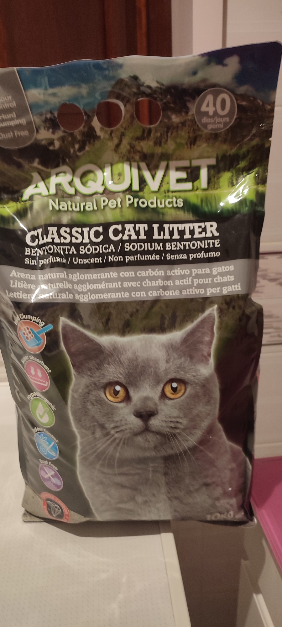 ARQUIVET Classic Cat Litter Sodium Bentonite Arena aglomerante para gatos  10 kg