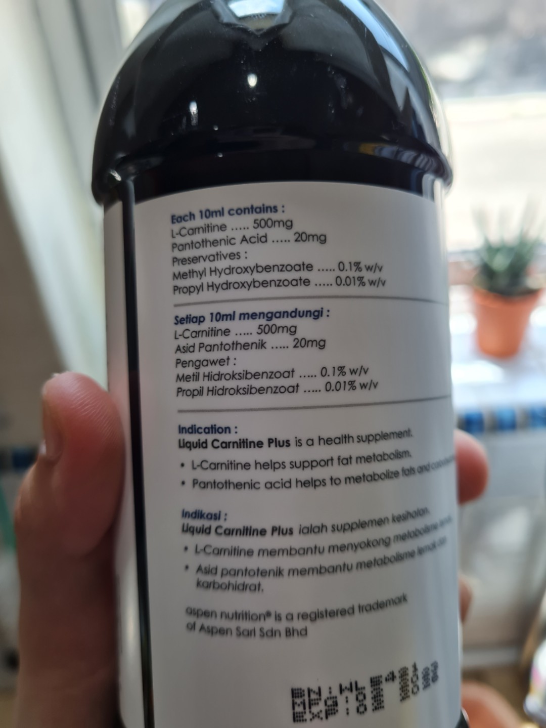 aspen l carnitine Aspen Nutrition Liquid Carnitine Plus 500ml (L-Carnitine Energy Drink)