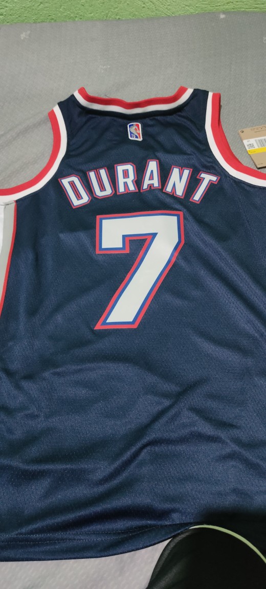 Brooklyn Nets Kevin Durant 7 Nba 2021-22 City Brandedition Blue