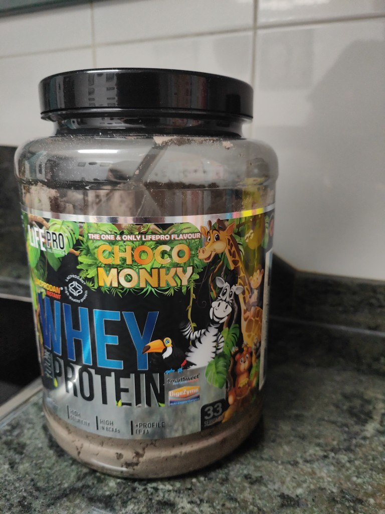 Proteína de suero Life Pro Whey Choco Monky 2kg Limited Edition