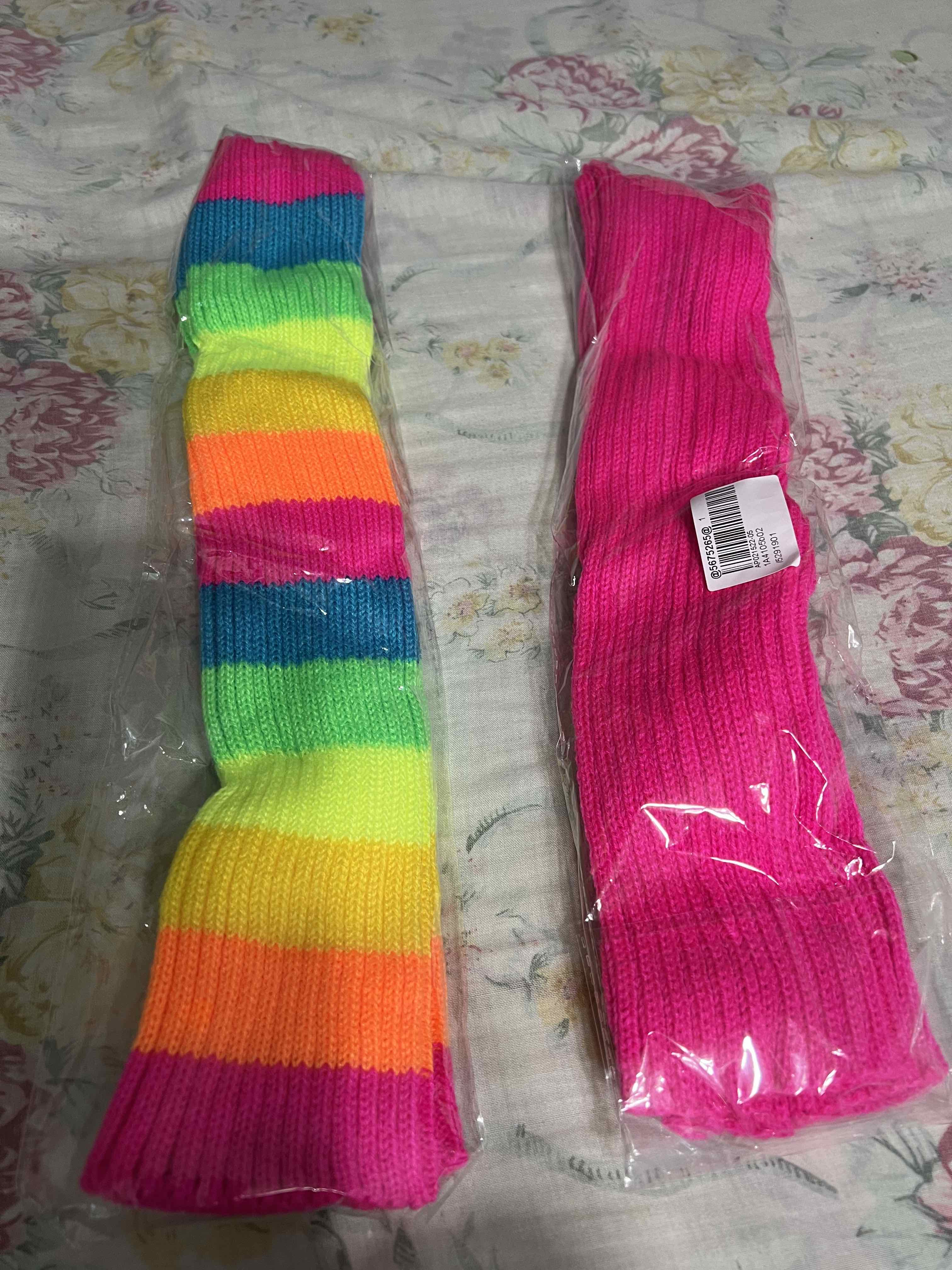 Leg Warmers for Women 80s Ribbed Knitted Leg Warmers Sports Dance Yoga  Halloween Party Costume Accessories 