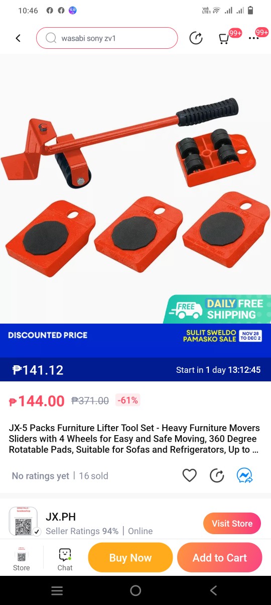 JX-5 Packs Furniture Lifter Tool Set - Heavy Furniture Movers