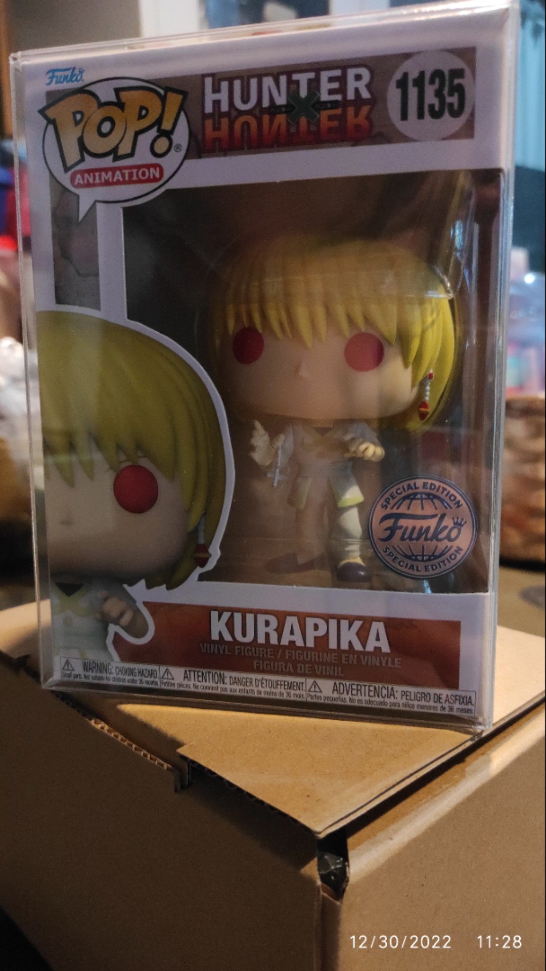 Funko POP! Animation: HunterxHunter - Kurapika with Chain (SE) 1135 With  Boss Protector [Sold By Bully Boy Collectibles]