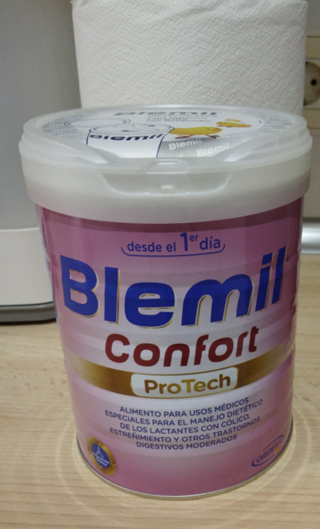 Blemil Confort ProTech 800g. Leches especiales. Alimento para usos médicos  especiales para el manejo dietético de los lactantes con cólicos,  estreñimiento u otros trastornos digestivos moderados.