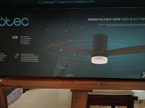 EnergySilence Aero 5600 Black Aqua Connected Ventilador de techo