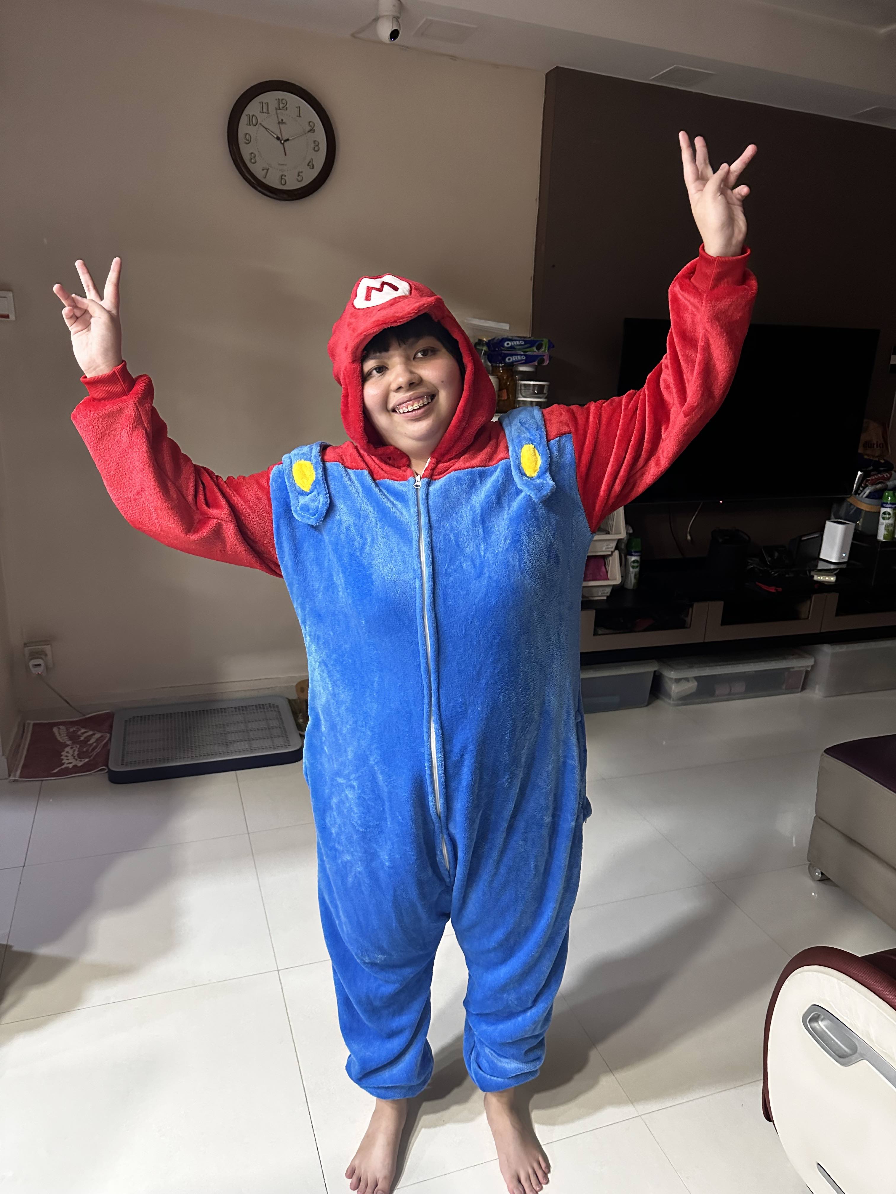 Super mario onesie online mens