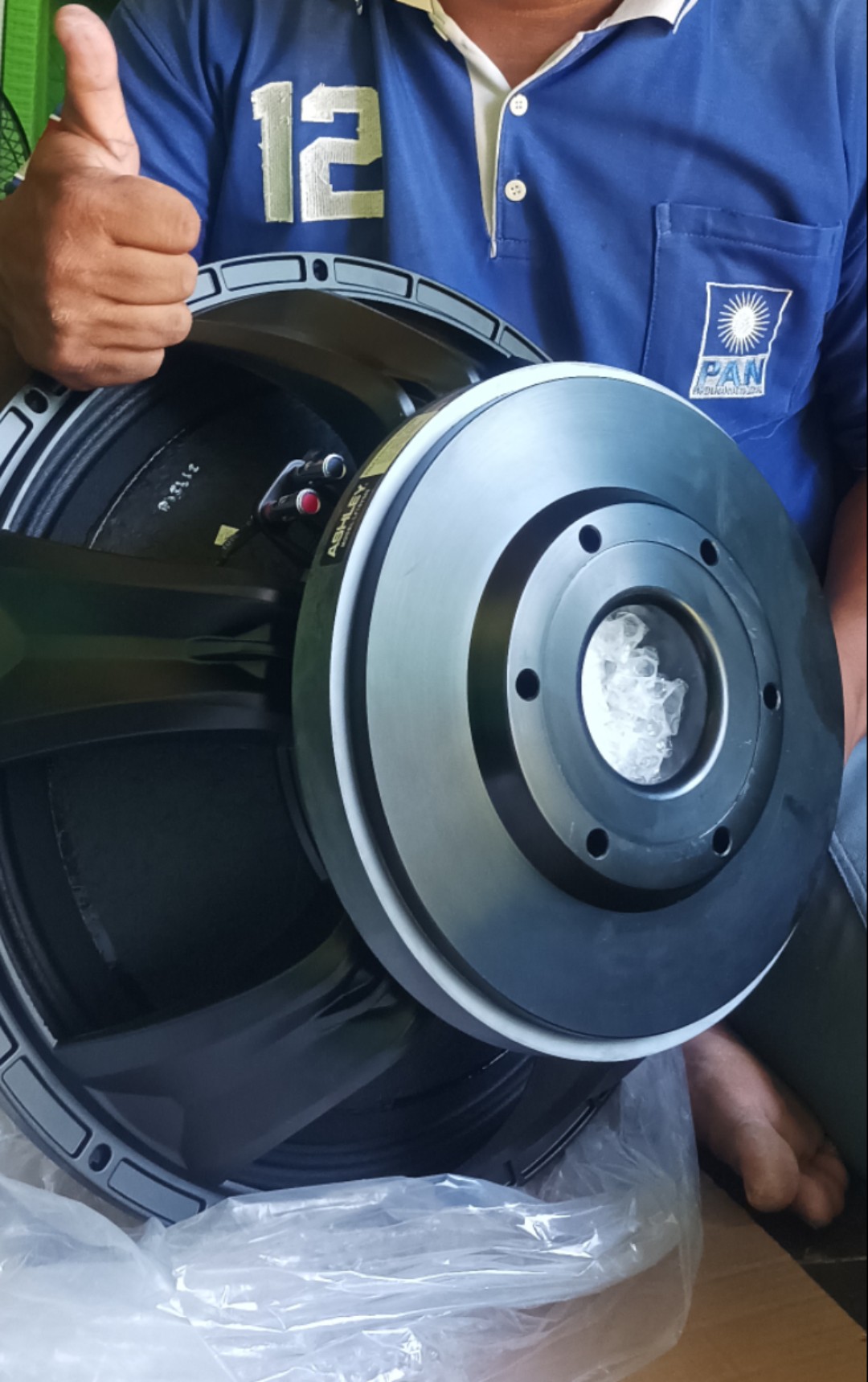 Speaker SPIKER komponen woofer original ashley lf 18v500 dijual