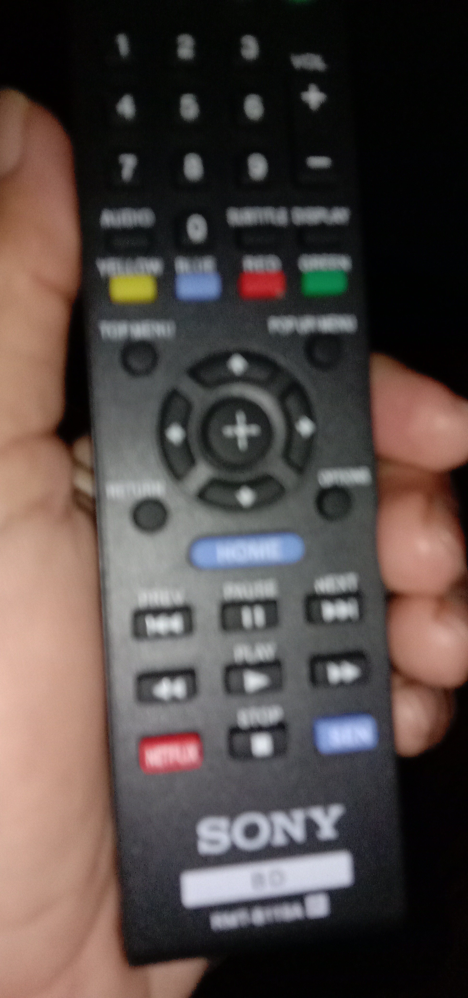 Sony Blu Ray Player Remote Replacement Remote Control RMT-B119A For ...
