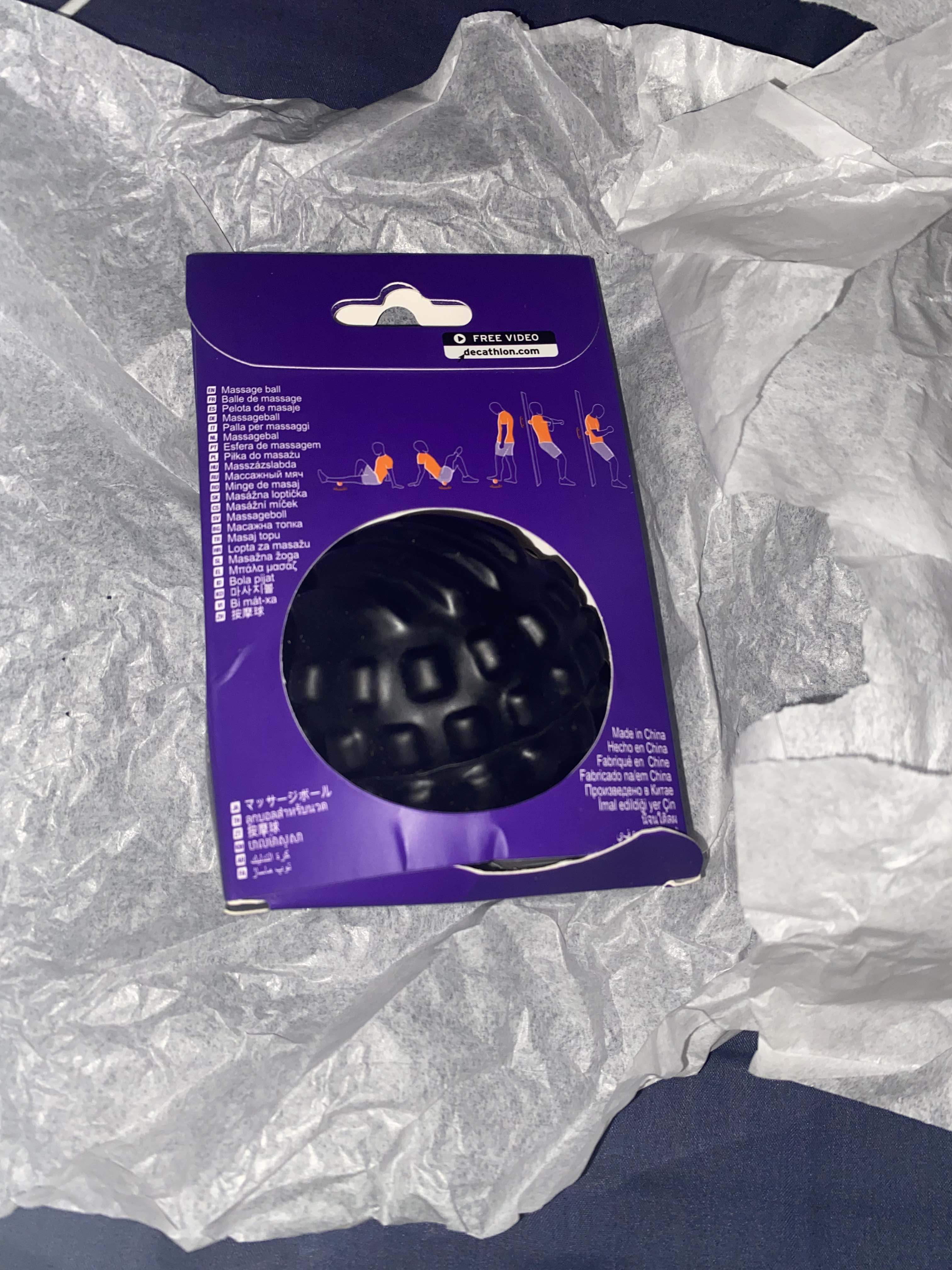 Decathlon Aptonia 500 Small Massage Ball Black Self-Massage Tool