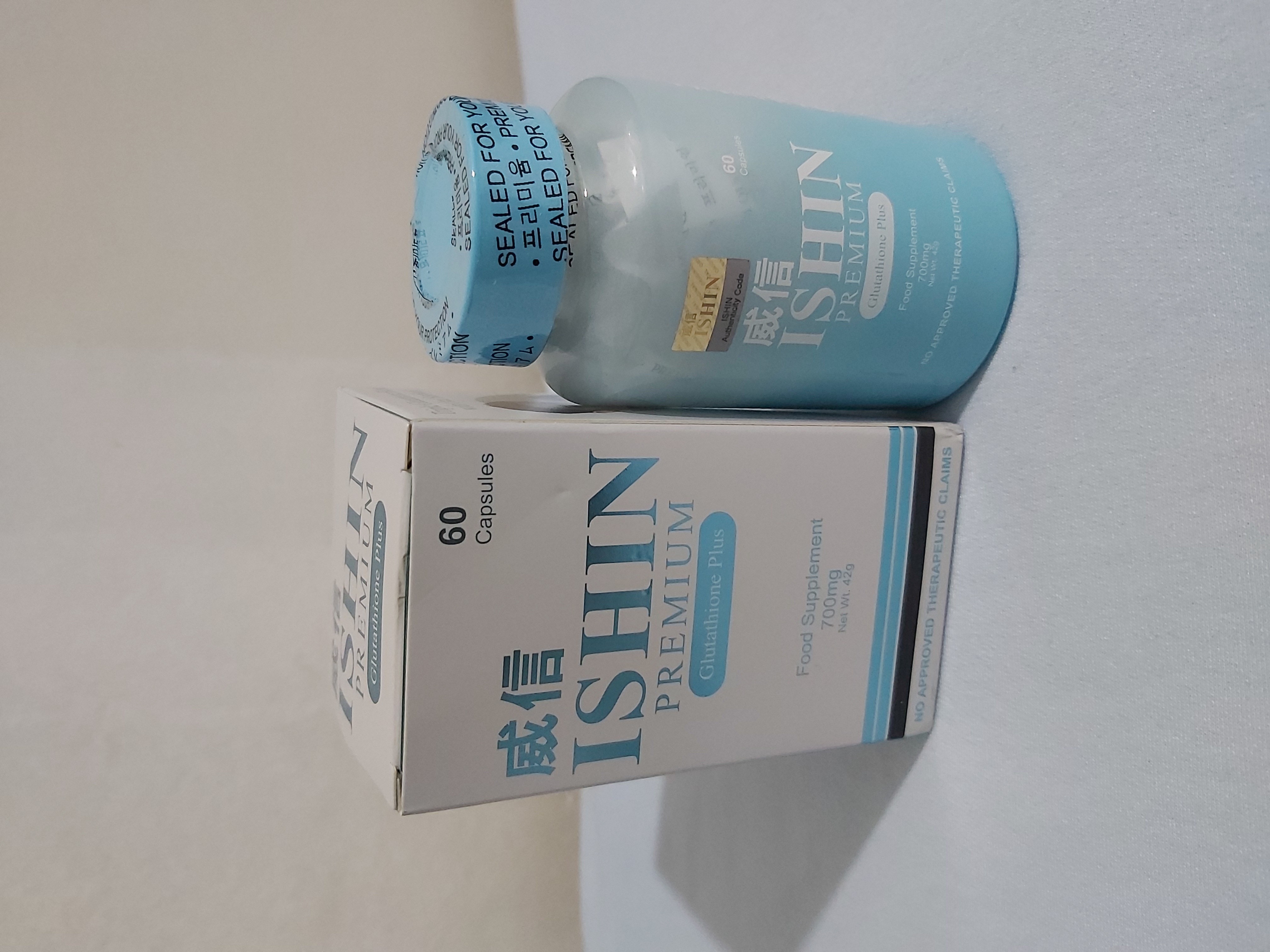 Ishin Premium Triple Glutathione Blend 60's - KANNA BEAUTY Whitening  Collagen S Acetyl Reduced Glutathione Free Form