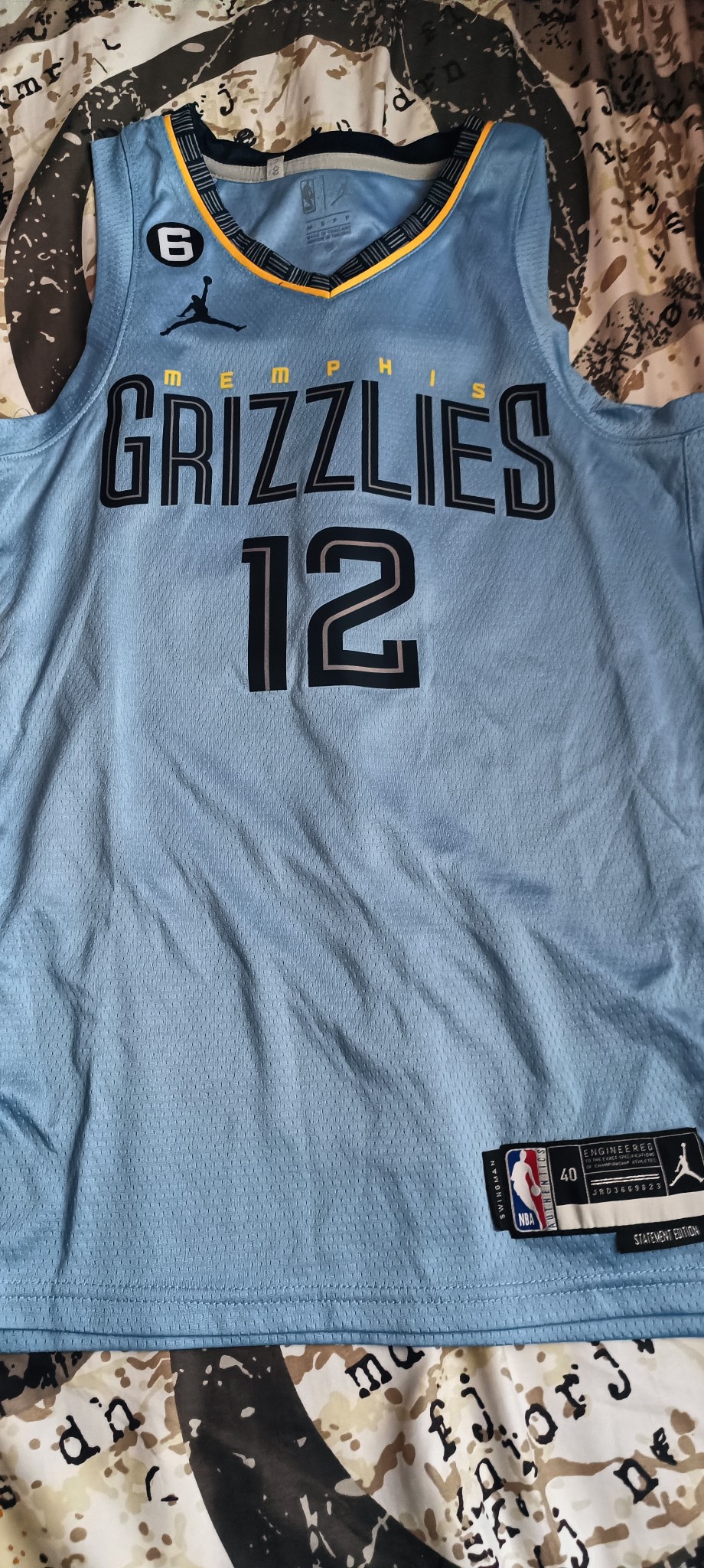 High Quality】2022-23 Men's New Original NBA Memphis Grizzlies #12