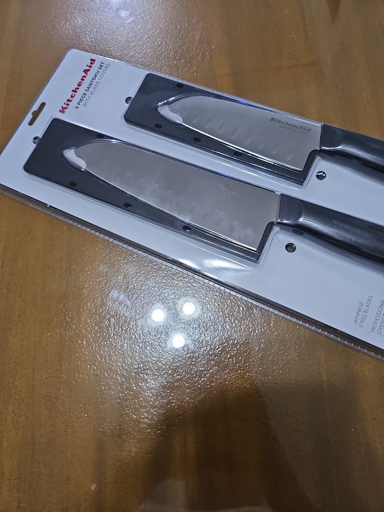 KitchenAid Gourmet 2-Piece Forged Santoku Knife Set - ATGRILLS