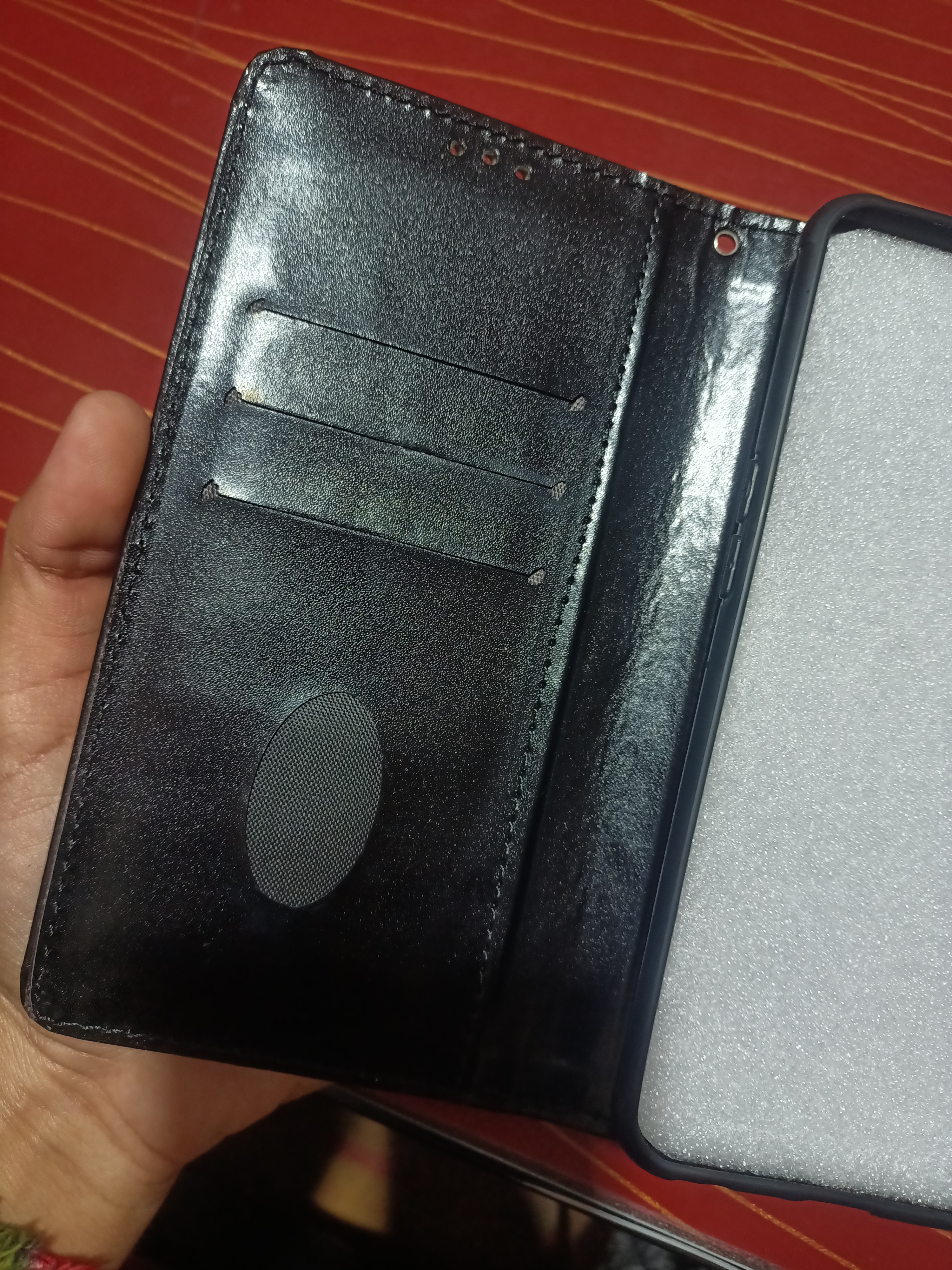 COQUE OPPO CPH2271 Case,High-grade Leather Magnetic Flip Wallet Shockproof Flip Folio Stand View Phone Cover For OPPO CPH2271-White - View #8