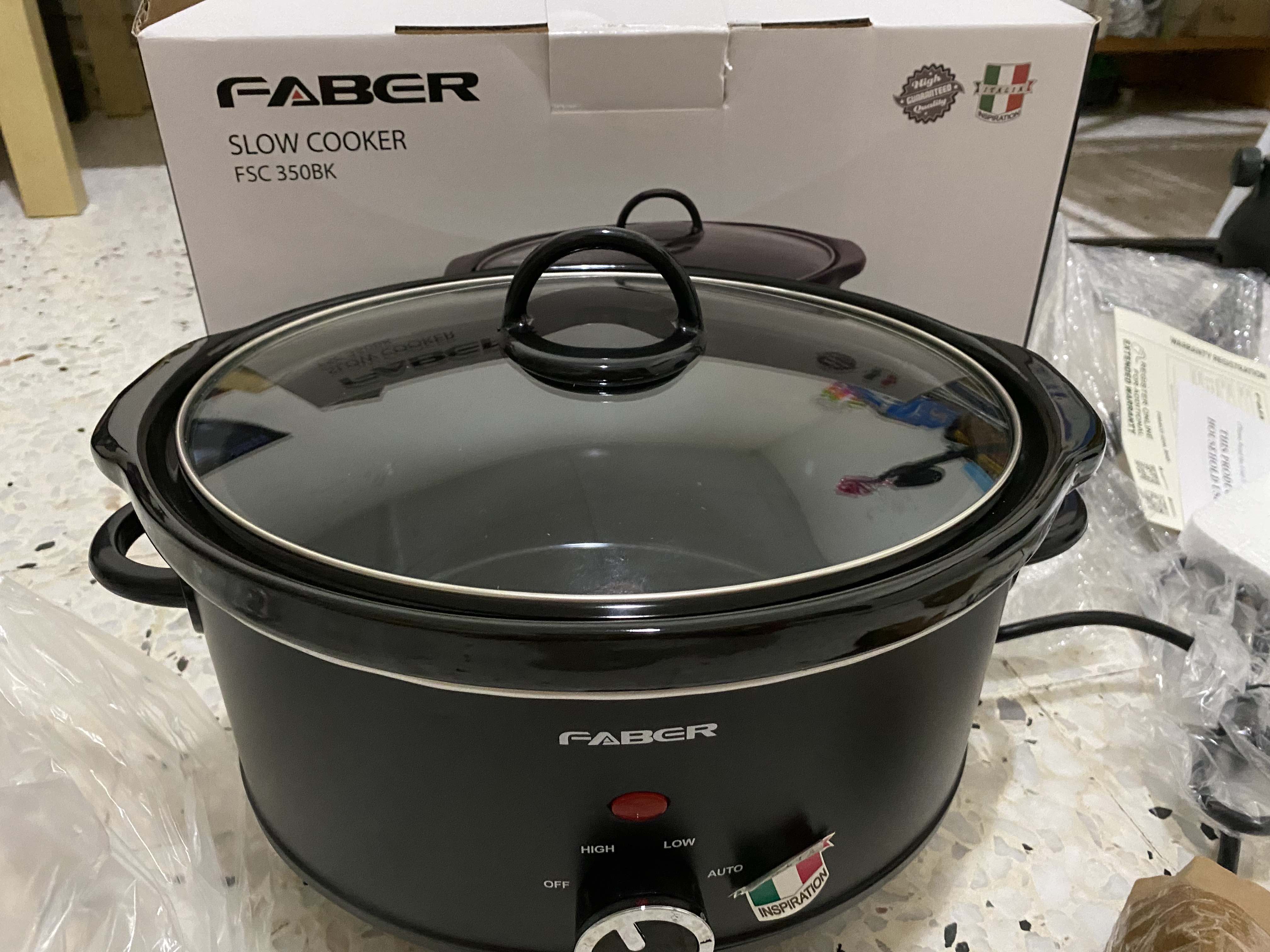 3.5L 200W Black Ceramic Digital Slow Cooker Multicooker FSC 350BK