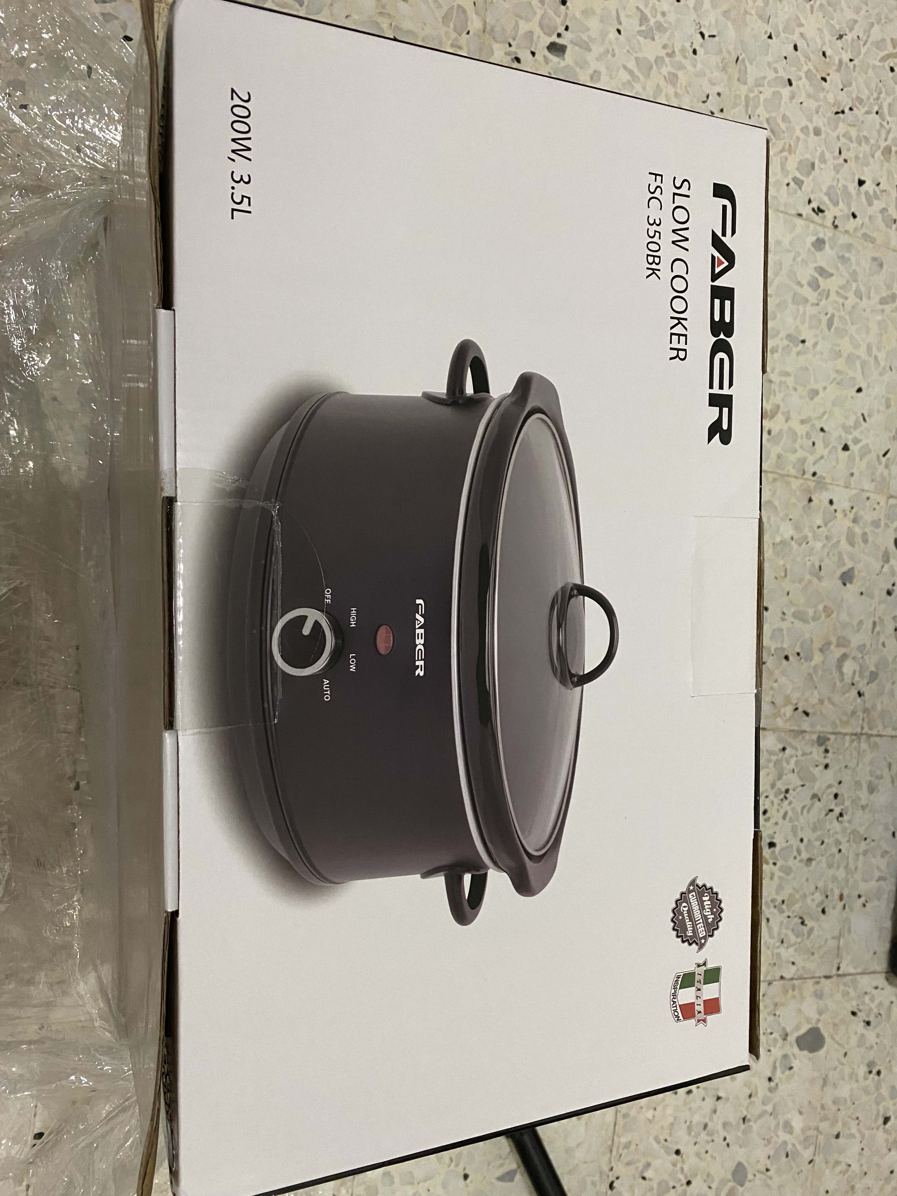 3.5L 200W Black Ceramic Digital Slow Cooker Multicooker FSC 350BK - Faber