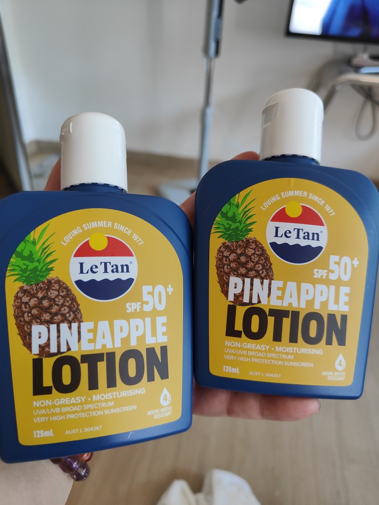 le tan pineapple lotion