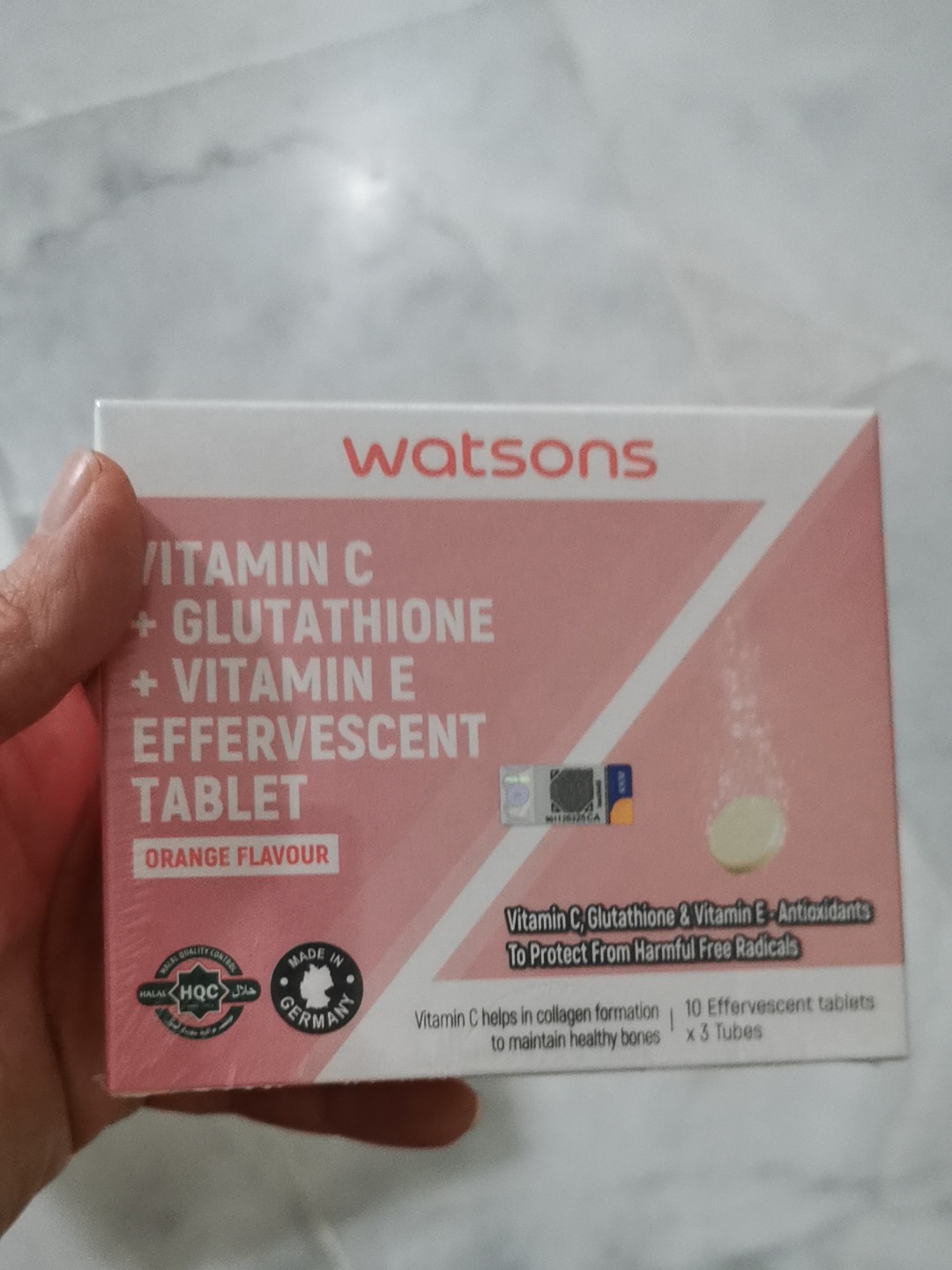WATSONS Vitamin C + Vitamin E + Glutathione Effervescent Tablets 30s |  Lazada