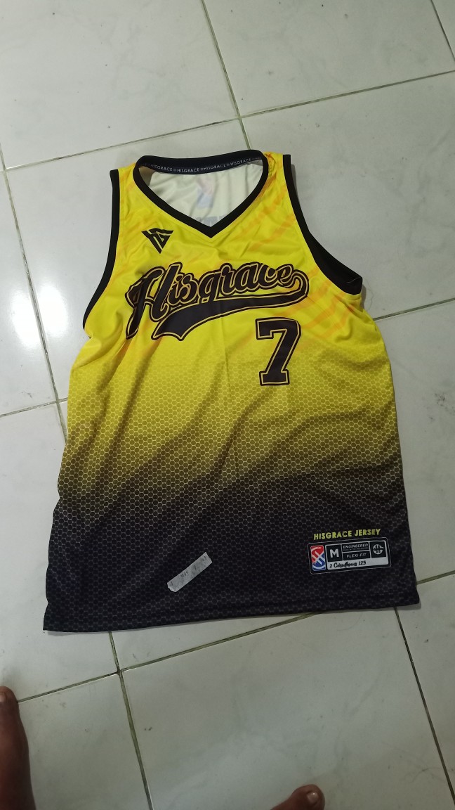 HISGRACE BASKETBALL JERSEY YELLOW TIGER