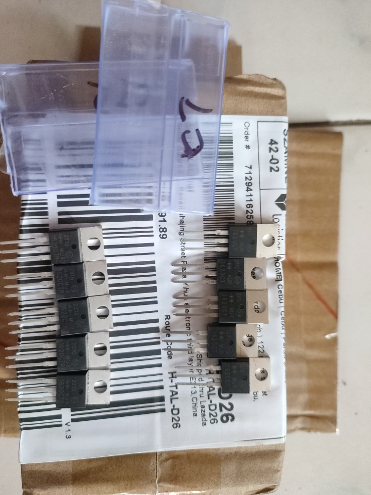 100 Uds MUR1640 MUR1640CT 400v MUR1660 MUR1660CT 16A 600V TO220F De Alta Calidad