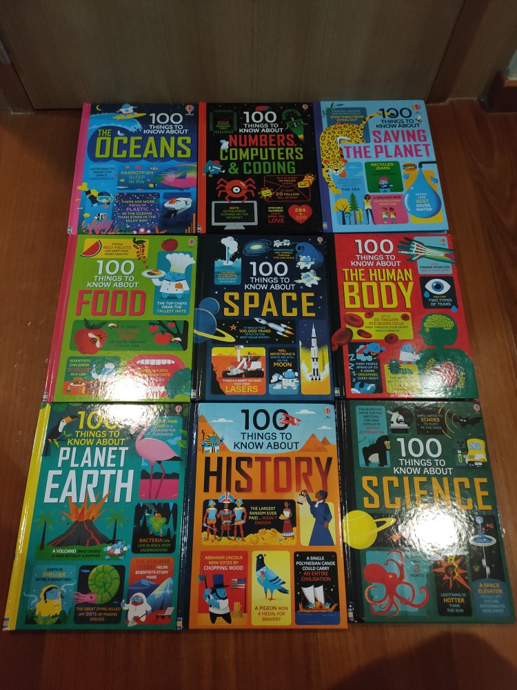 100 things to know series 10 books set hard cover by Usborne