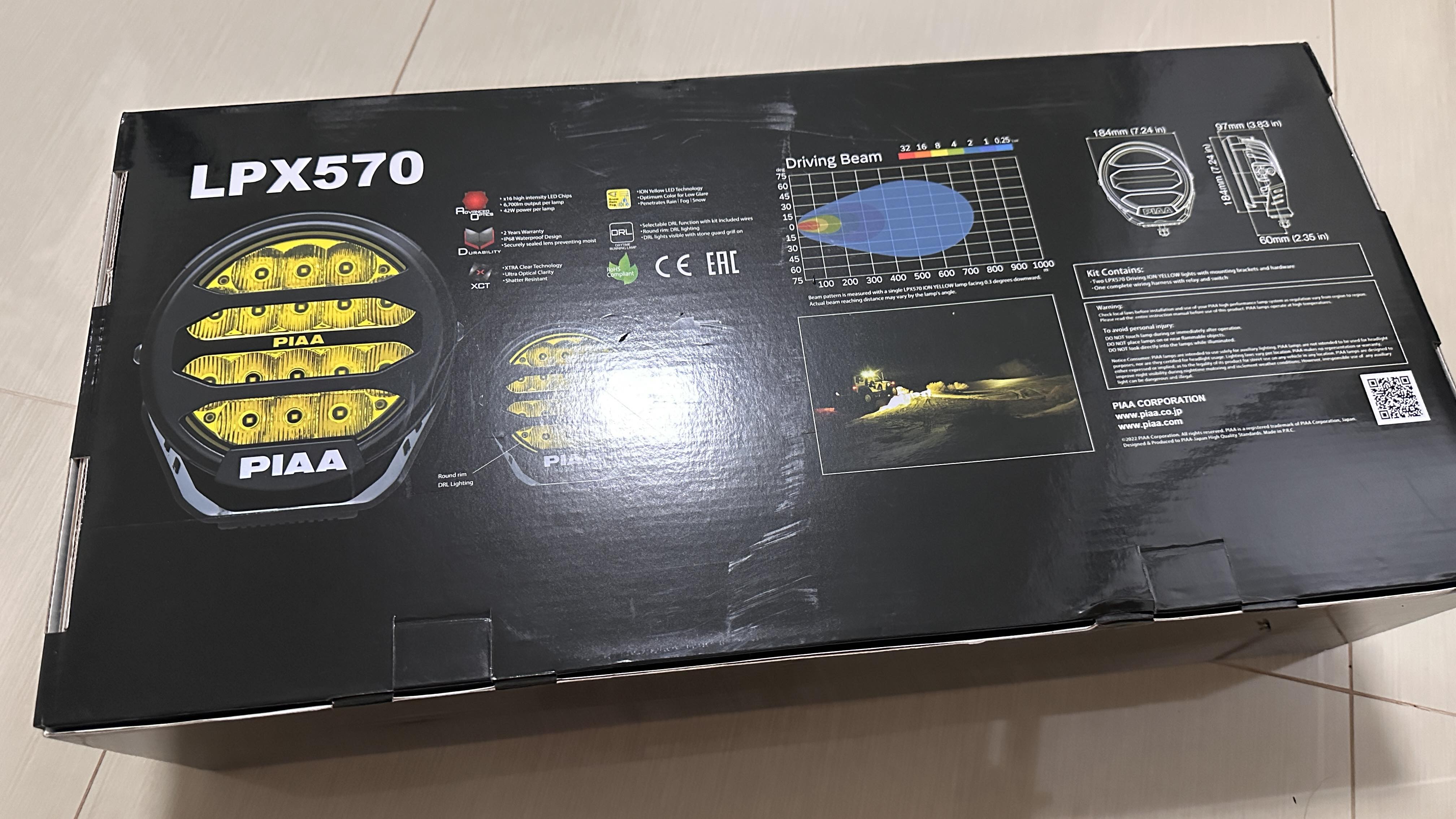 PIAA LPX570 LED Driving Lamp Yellow 7
