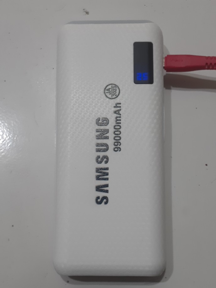 POWERBANK mAh DGITAL LEATHER PORT USB LED VIVO SAMSUNG
