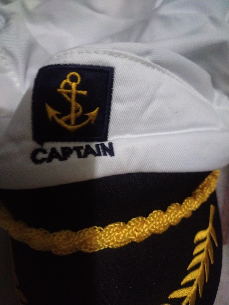 BESTOYARD Adult Yacht Boat Ship Sailor Captain Costume Hat Cap Navy Marine  Admiral (White)