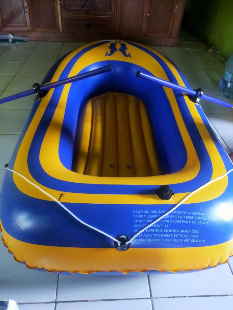 INTIME 400 Perahu Karet Mancing Inflatable Fishing Boat 4 Person