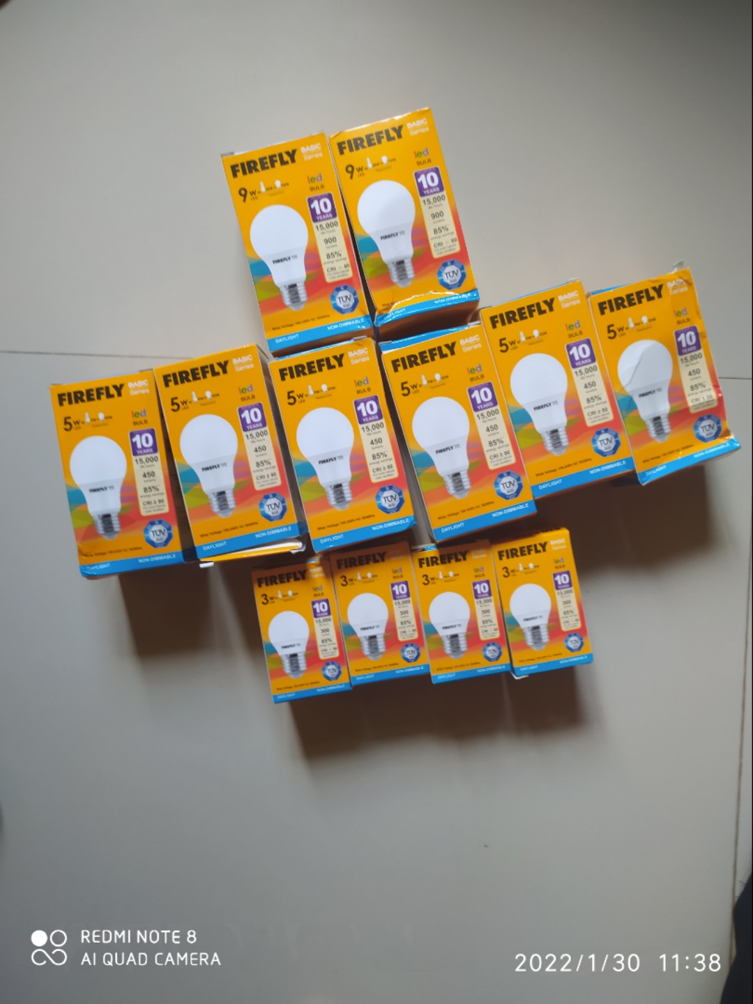 Firefly Basic Series LED Bulb - 9 Watts - Daylight / Cool White / Warm  White