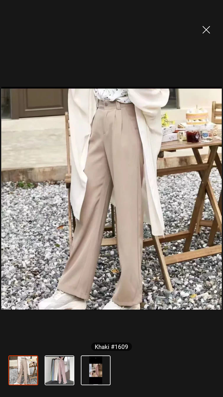 Korean Fashion Trouser Suit Pants High Waist Slimming Elastic
