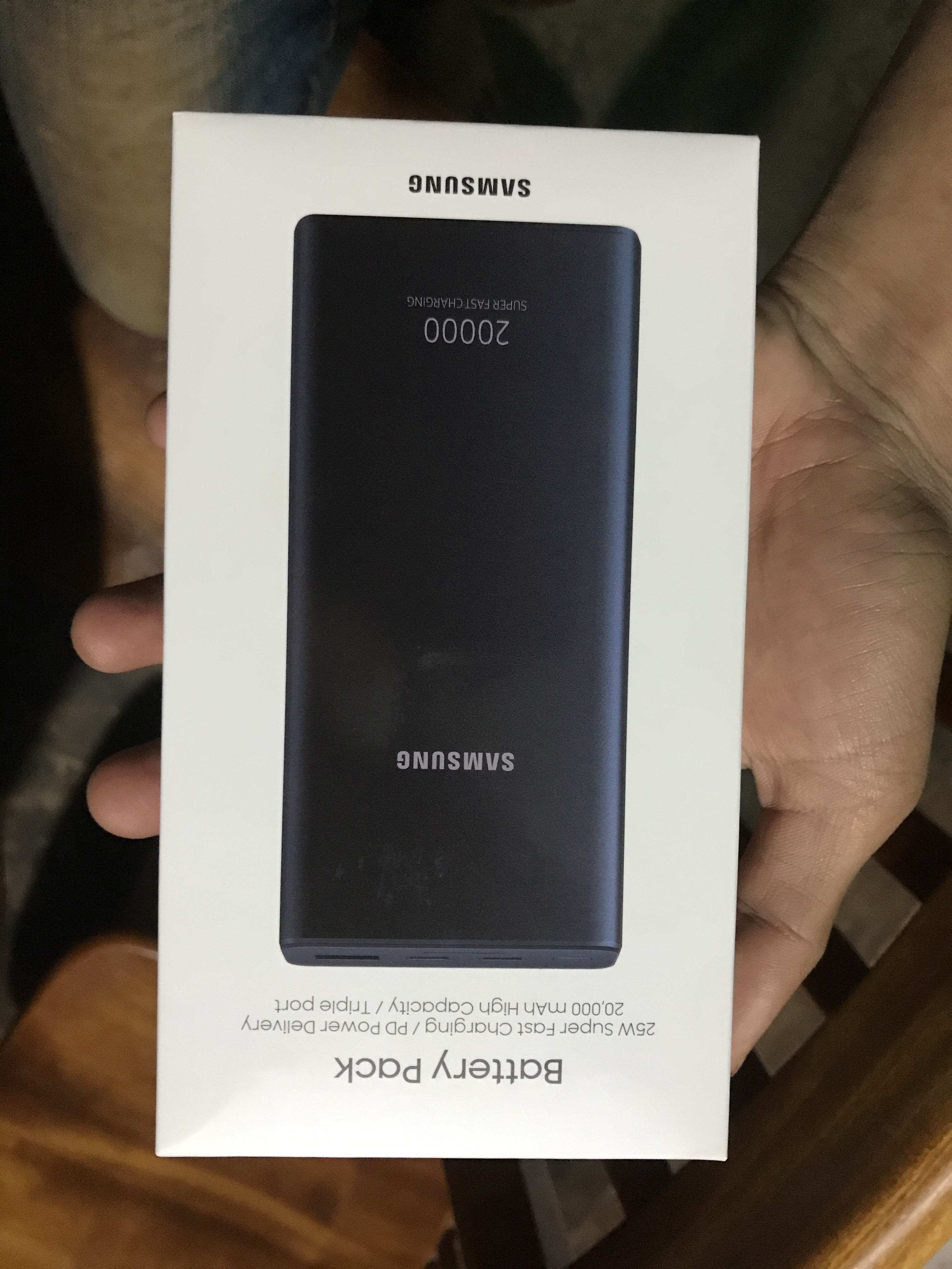 Samsung Genuine 20,000mAh Battery Pack PD EB-P5300 -Gray- 25W SuperFast  Charging