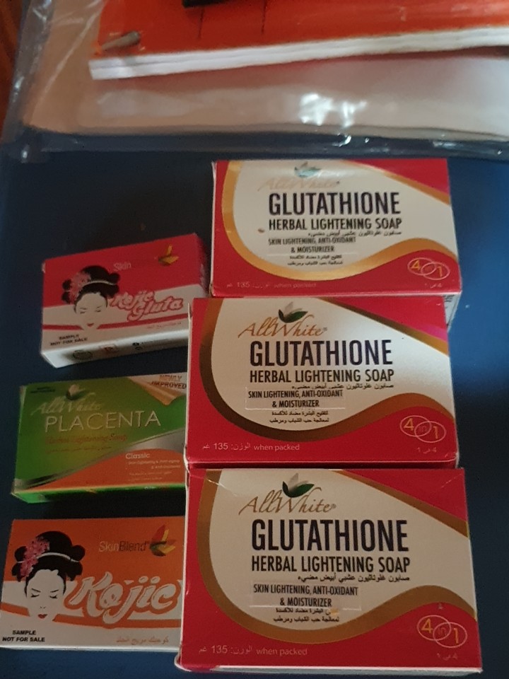 all white glutathione herbal lightening soap Glutathione organic compound molecule | Stock Image main image 1