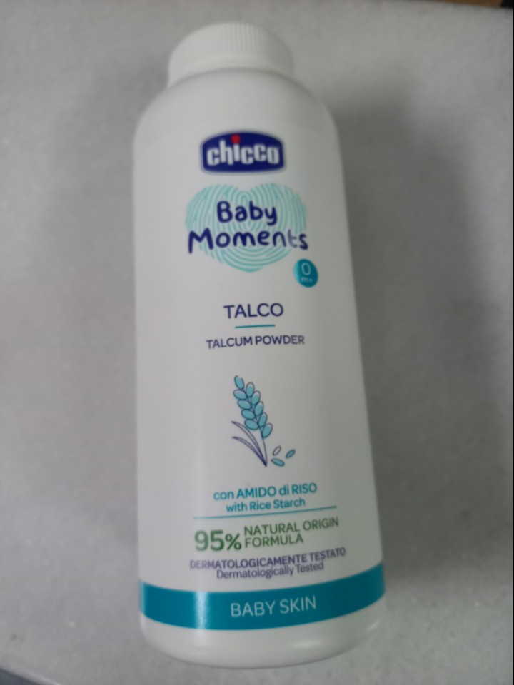 Baby Skin) Chicco Baby Moments Talcum Powder