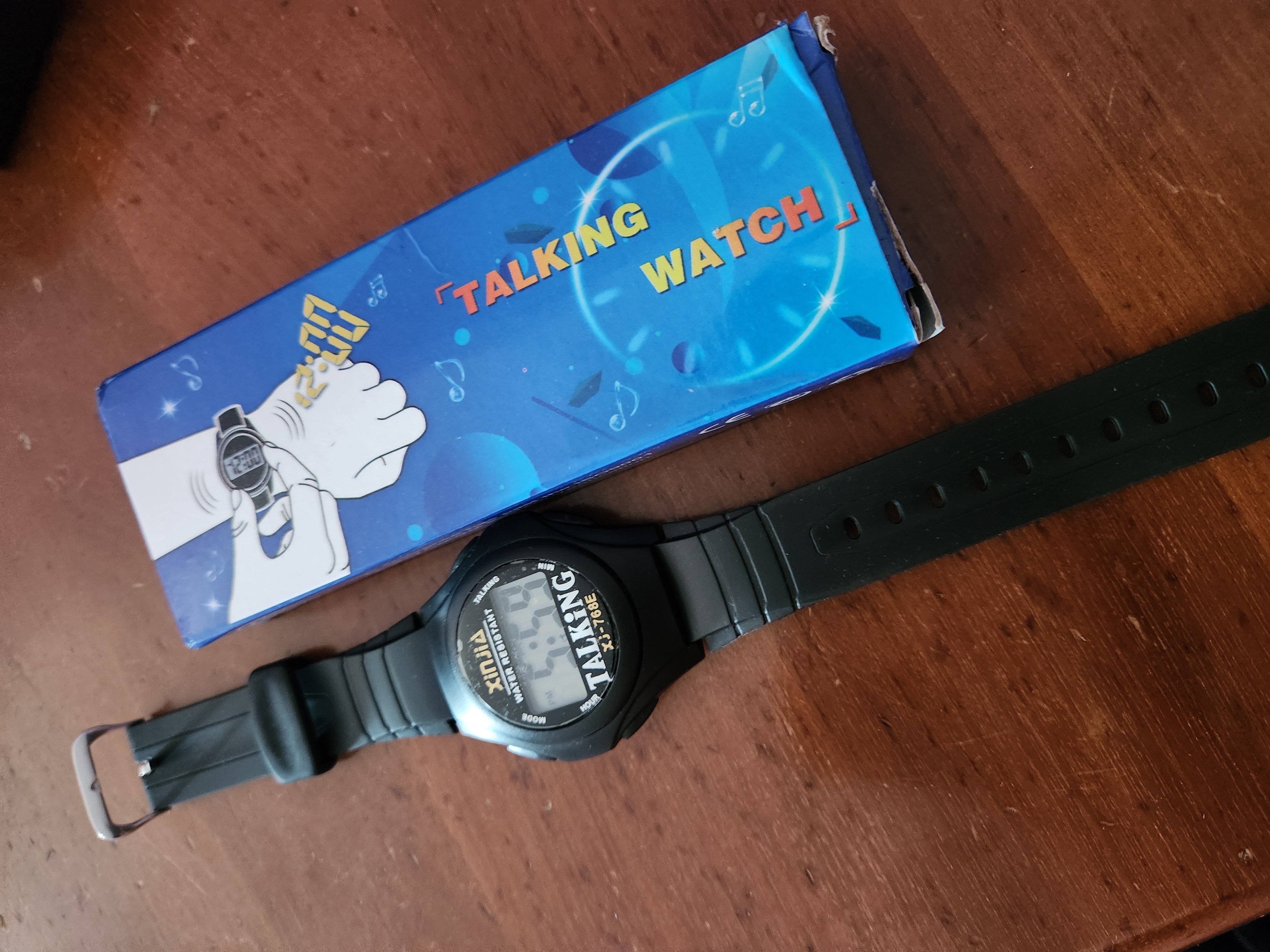 English Talking Watch for Blind Men Women Wristwatch with Sound for Vision Impaired or Elderly 768TE Lazada