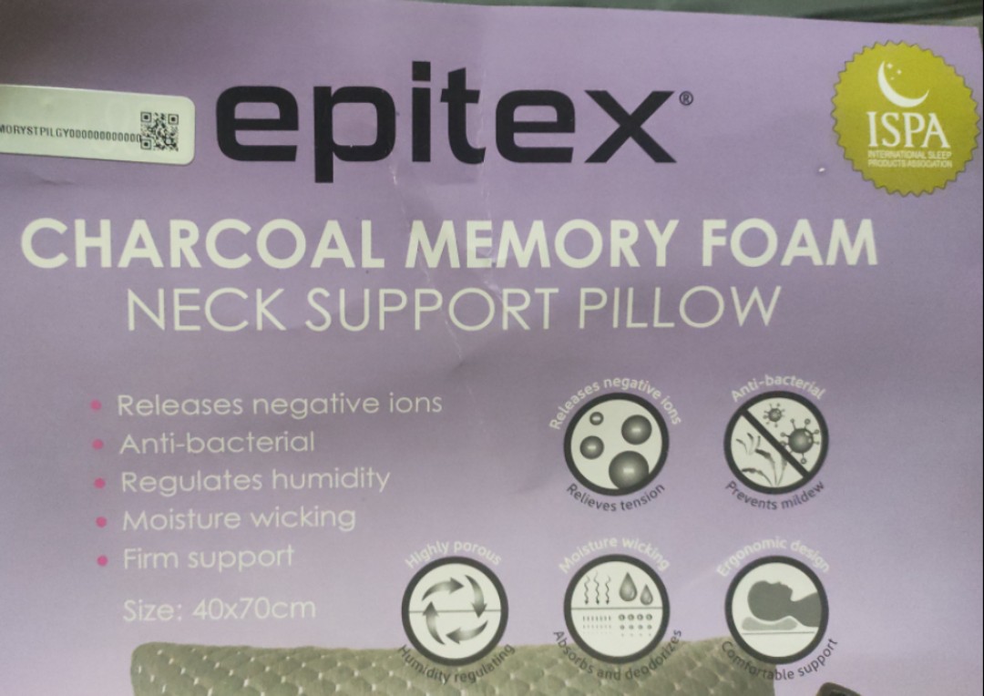 Epitex charcoal outlet memory foam