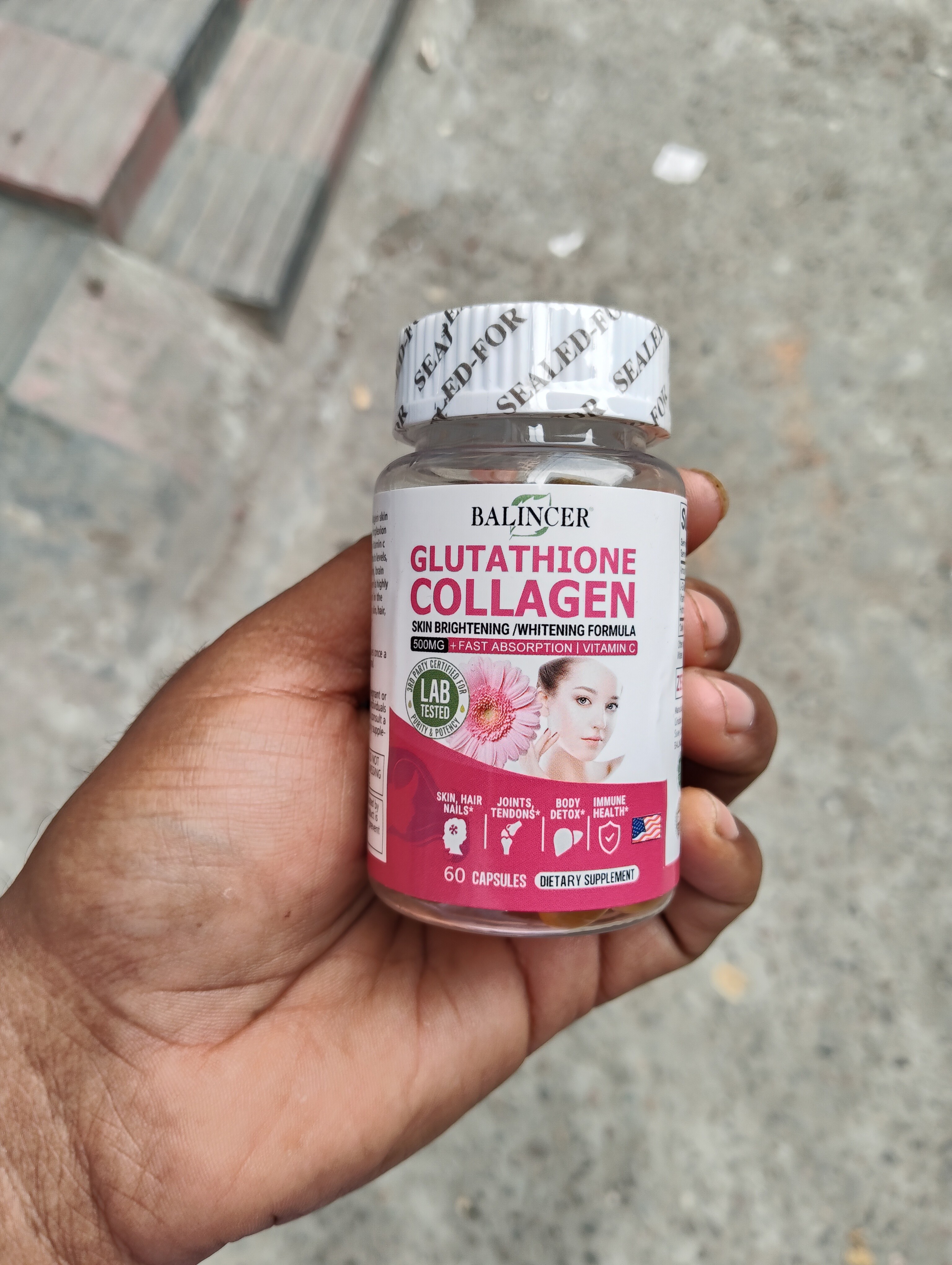 balincer collagen glutathione Balincer Collagen Health Supplement, Supports Skin Health, Nail Health,  Joint Health and Hair Health (30-60-120) Capsules