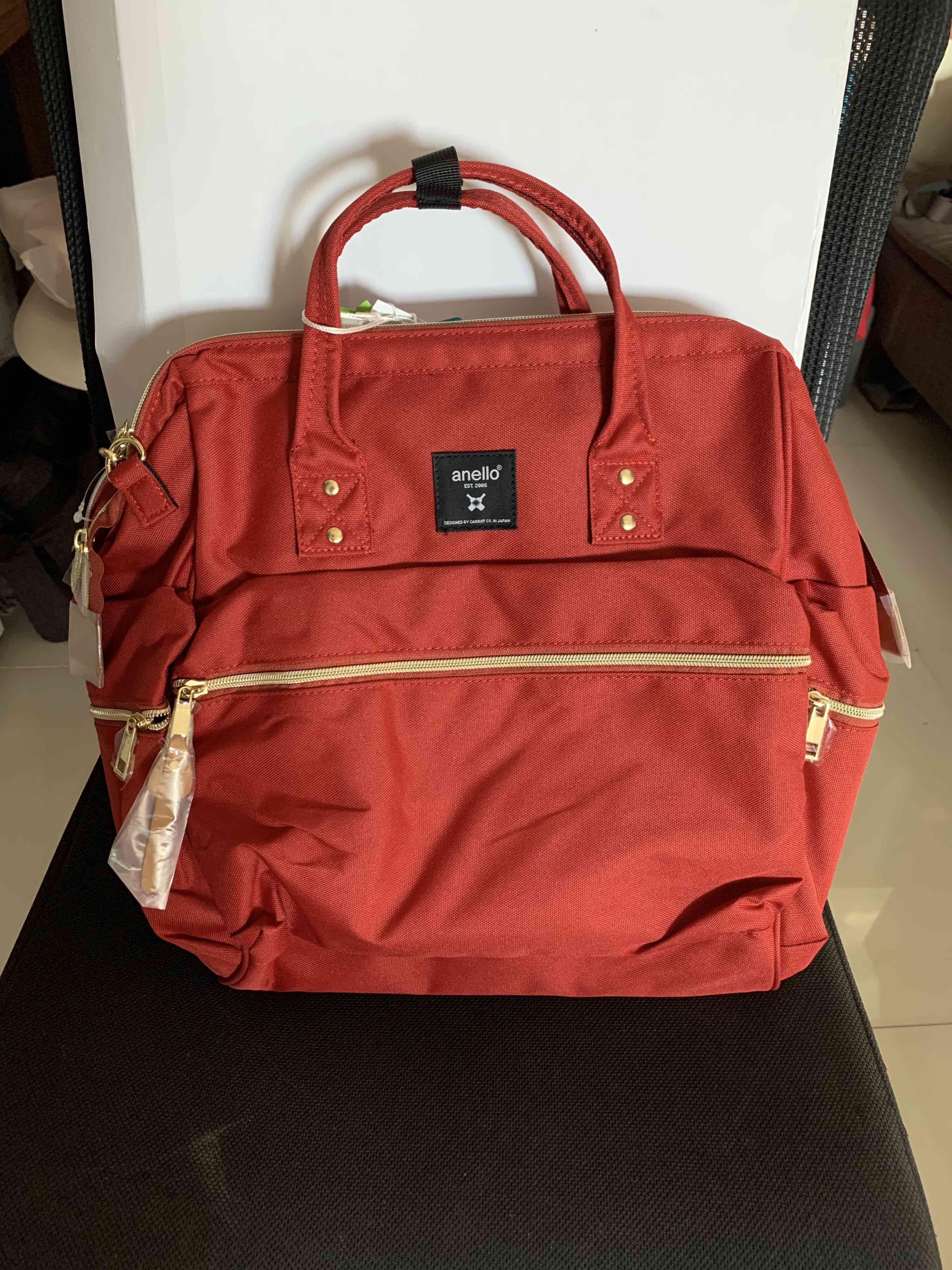 Preowned Boston anello shoulder bag (wine red)